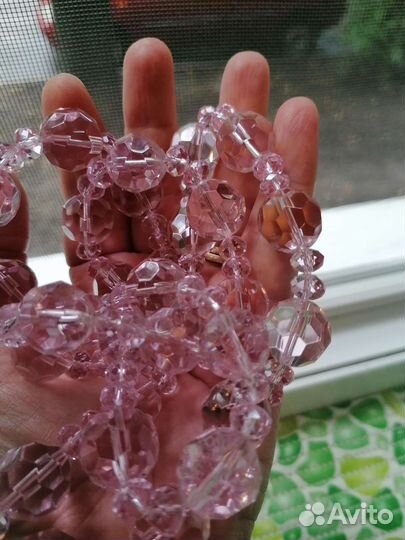 Бусы чешское граненное стекло