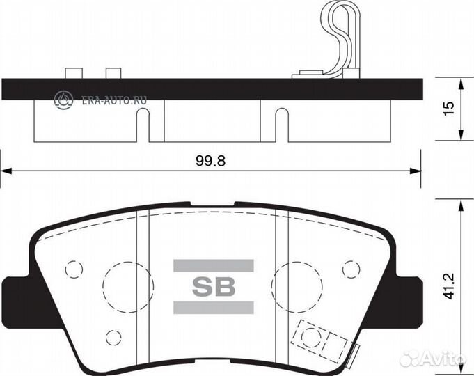 Sangsin brake SP1239 Колодки тормозные дисковые Kia Opirus/Amanti 2.7/3.0/3.5 06/Soul 1.6/2.0/1.6D 0