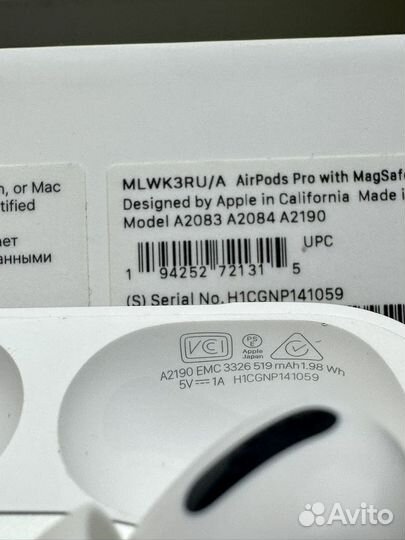 Apple airpods pro magsafe идеал оригинал 100