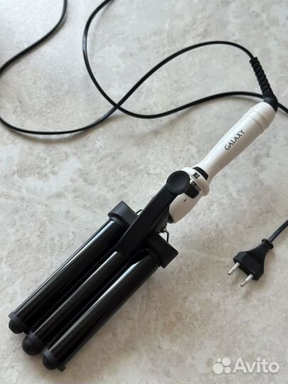 Плойка тройная для волос galaxy gl4606