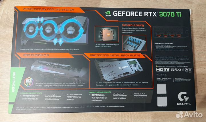 Gigabyte GeForce RTX 3070 TI gaming OC 8 GB