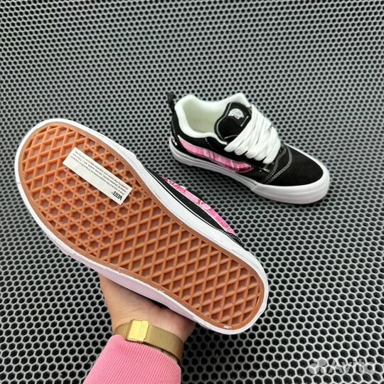 Кеды Peaches x Vans Knu Skool Black Pink