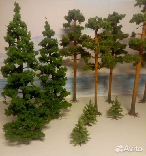 Деревья для макета, диорамы