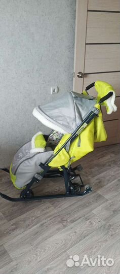 Санки коляска nika