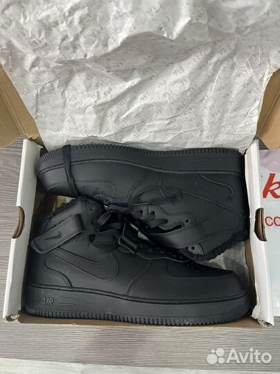 Кроссовки кеды мужские Nike Air Force 1 зимние