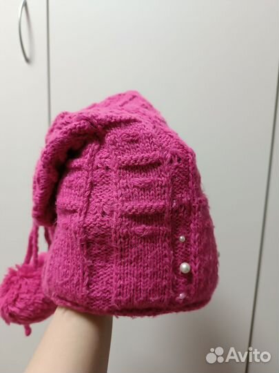 Комплект шапка и шарф для девочки