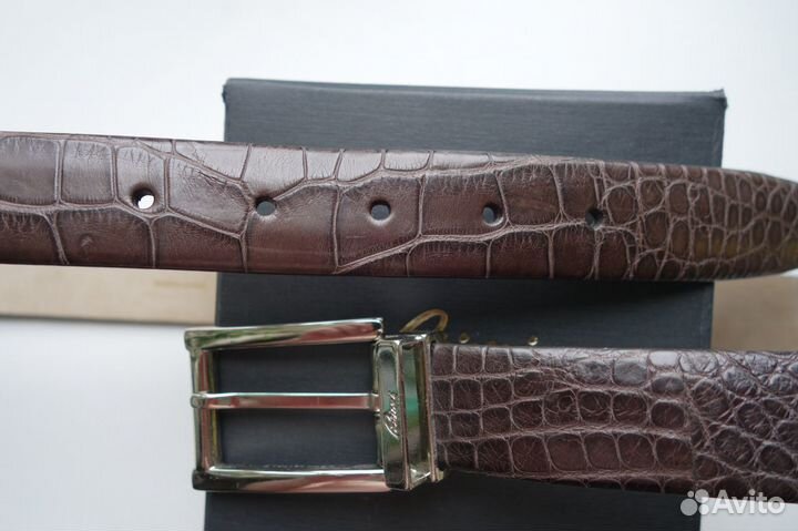 Ремень Brioni genuine alligator Оригинал 95