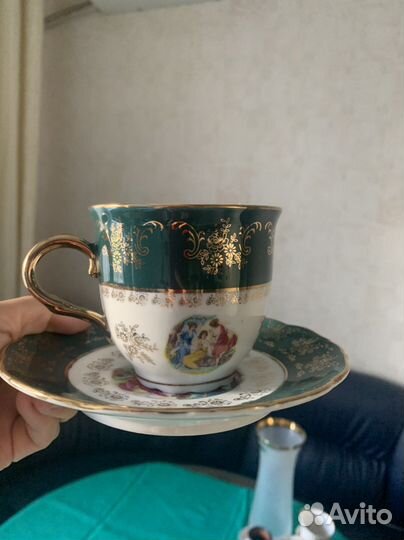 Чайный сервиз Мадонна Чехия cobalt