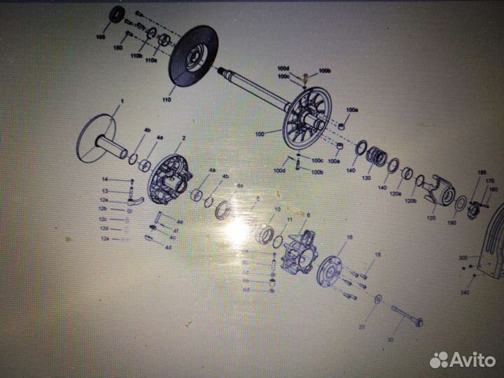 Половина ведомого вариатора Ski-doo Gen 4 41712765