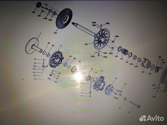 Половина ведомого вариатора Ski-doo Gen 4 41712765