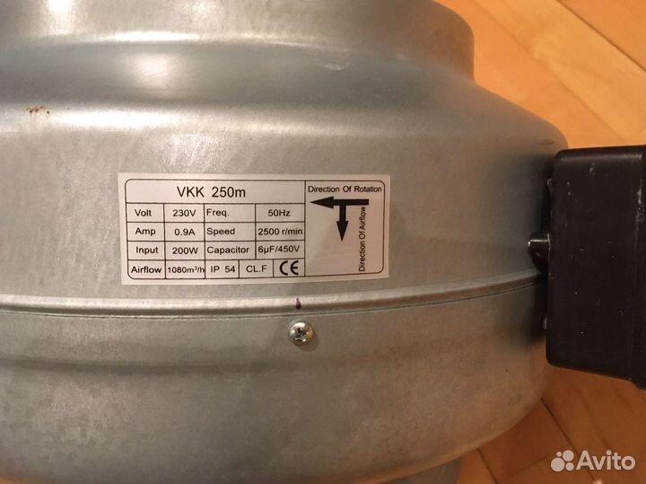 Вентилятор неватом vkk250m