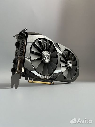 Видеокарта RX580 на 8gb asus arez-dual