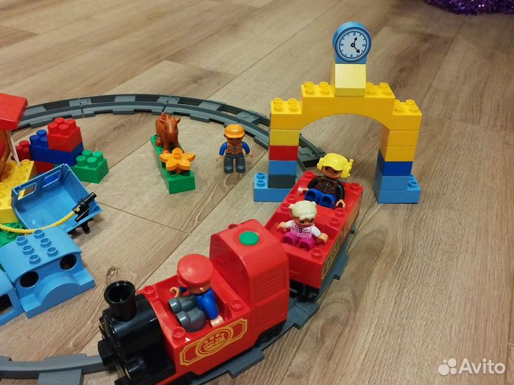 Lego duplo 2 набора железная дорога и пожарная маш