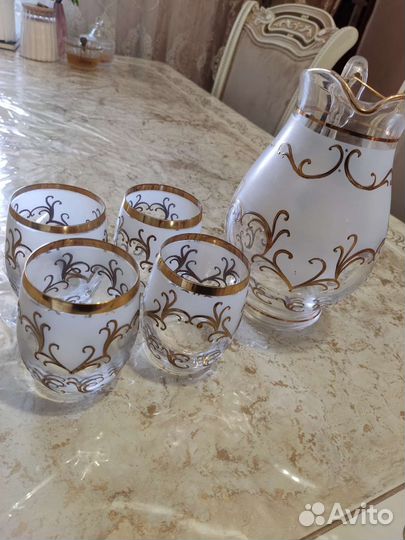 Графин, 4 стакана