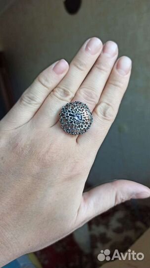 Серебряное кольцо с аметистом 