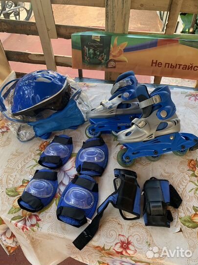 Роликовые коньки 2 пары