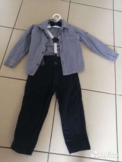 Рубашка +брюки. Праздничный комплект на 1 год