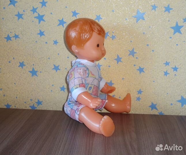 Кукла игрушка СССР. пупс. рельефные волосы. 29 см