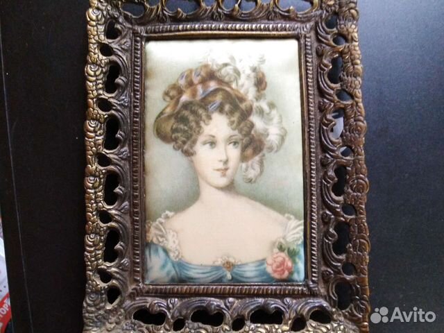 Шелкография-портрет дамы