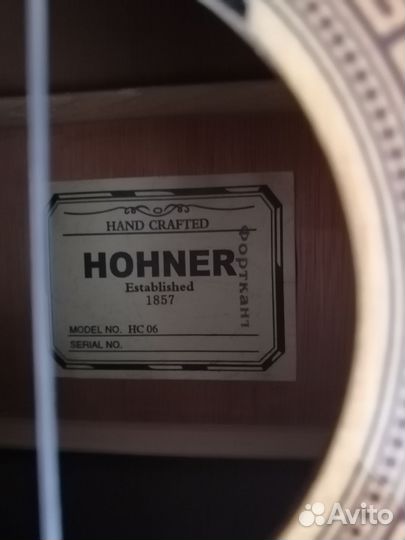 Классическая гитара hohner hc 06