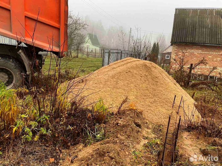 Песок карьерный доставка