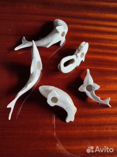 Статуэтки рыбы фарфор комплект