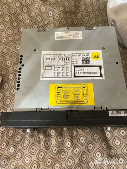 Магнитола VW RCD510 с видеовыходом