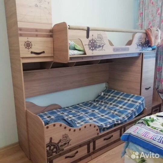 Двухъярусная кровать Корсар 4 + Корсар 3-1
