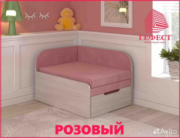 Диван Малютка розовый