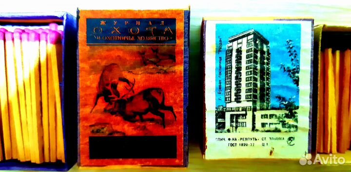 Спичечные коробки СССР шпон