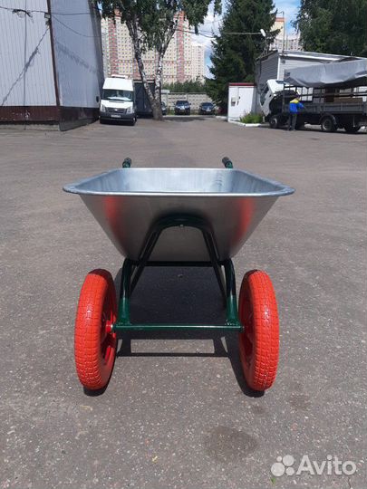 Тачка двухколесная на литых/пневмо колесах 432 ZP