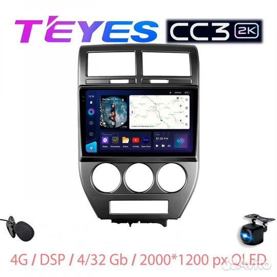 Teyes сс3 2K Jeep Джип Compass