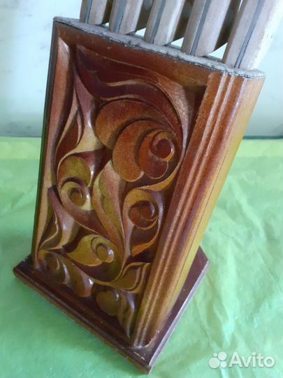 Подставка для ножей деревянная