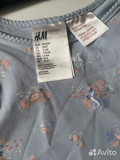 Майка hm 98/104
