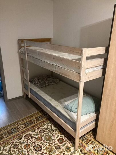Двухъярусная кровать бу с матрасами
