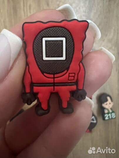 Джиббитсы для crocs набор «игра в кальмара«