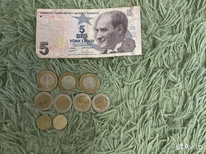 10.20 турецких лир