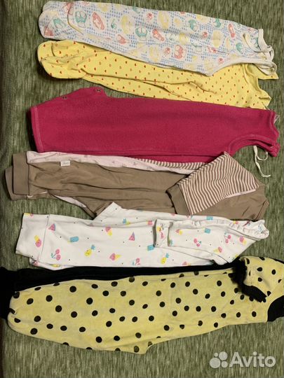 Вещи пакетом на девочку 74 80