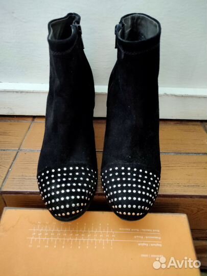 Ботильоны женские 39 размер натуральная замша