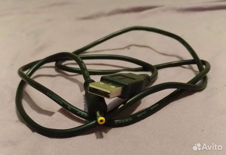 Кабель питания USB - DC 2.5 х 0.7 мм 1М