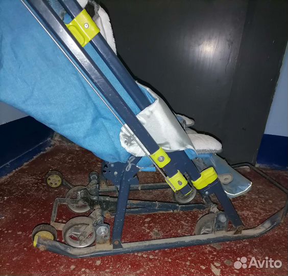 Детские санки коляска ника