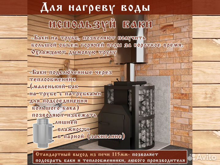 Печи для бани Пармастер (Арт 860) Для Русской бани