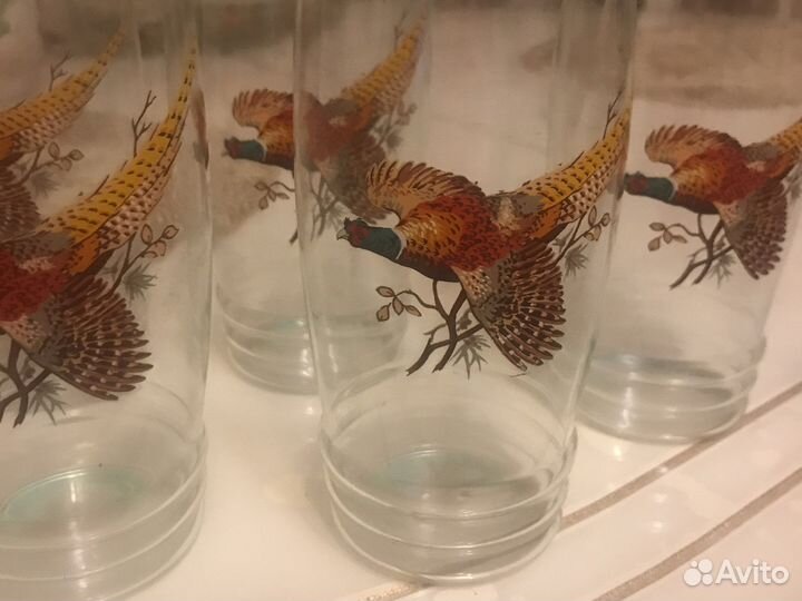 Бокалы фужеры «Фазаны»