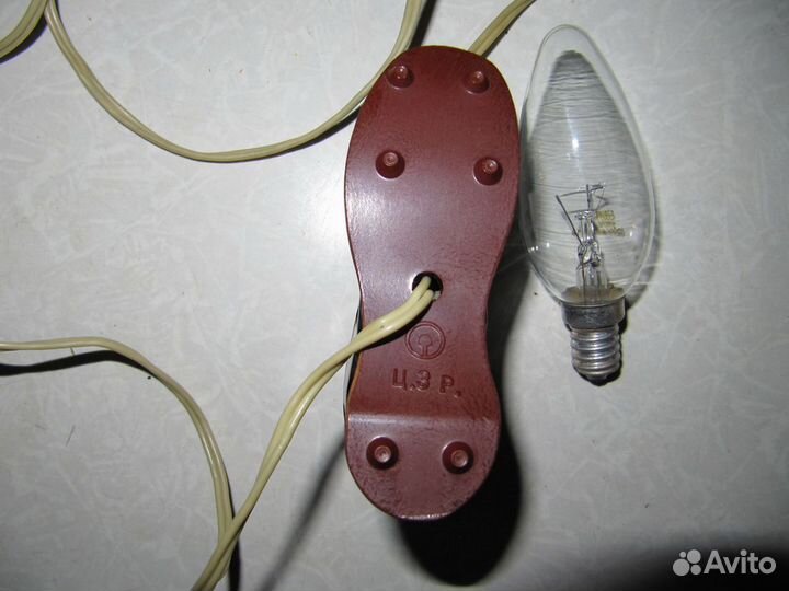 Светильник-прищепка ботинок СССР