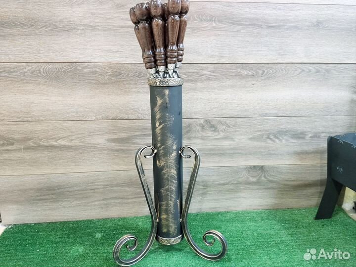 Подставка для шампуров кованная