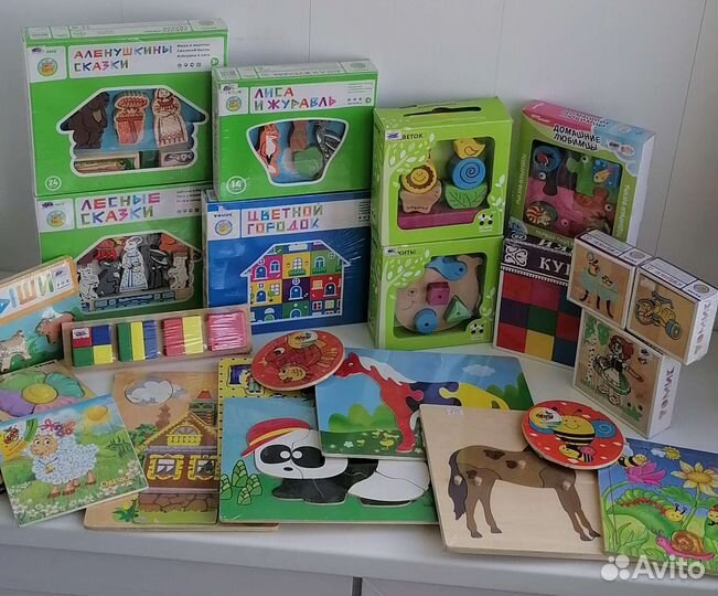 Развивающие деревянные игрушки