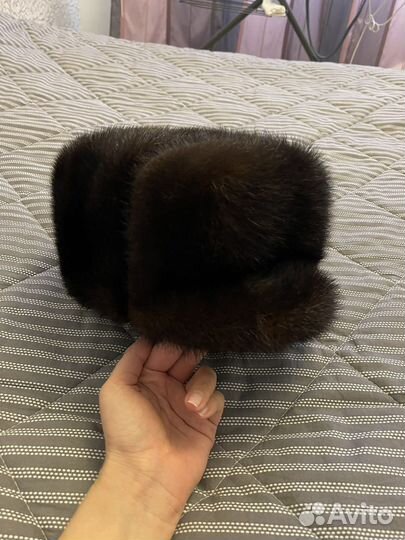 Норковая шапка мужская