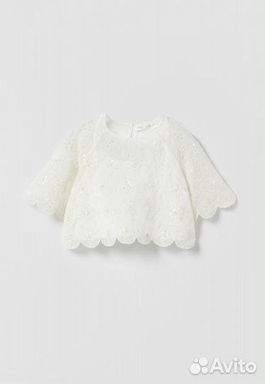 Нарядный топ Zara для девочки 140