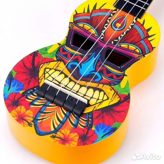 Mahalo MA1TK Укулеле сопрано Art с чехлом, дизайн – Тики