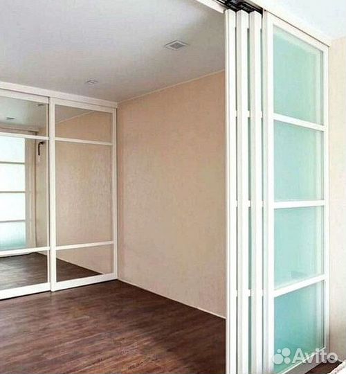 Каскадные межкомнатные раздвижные перегородки